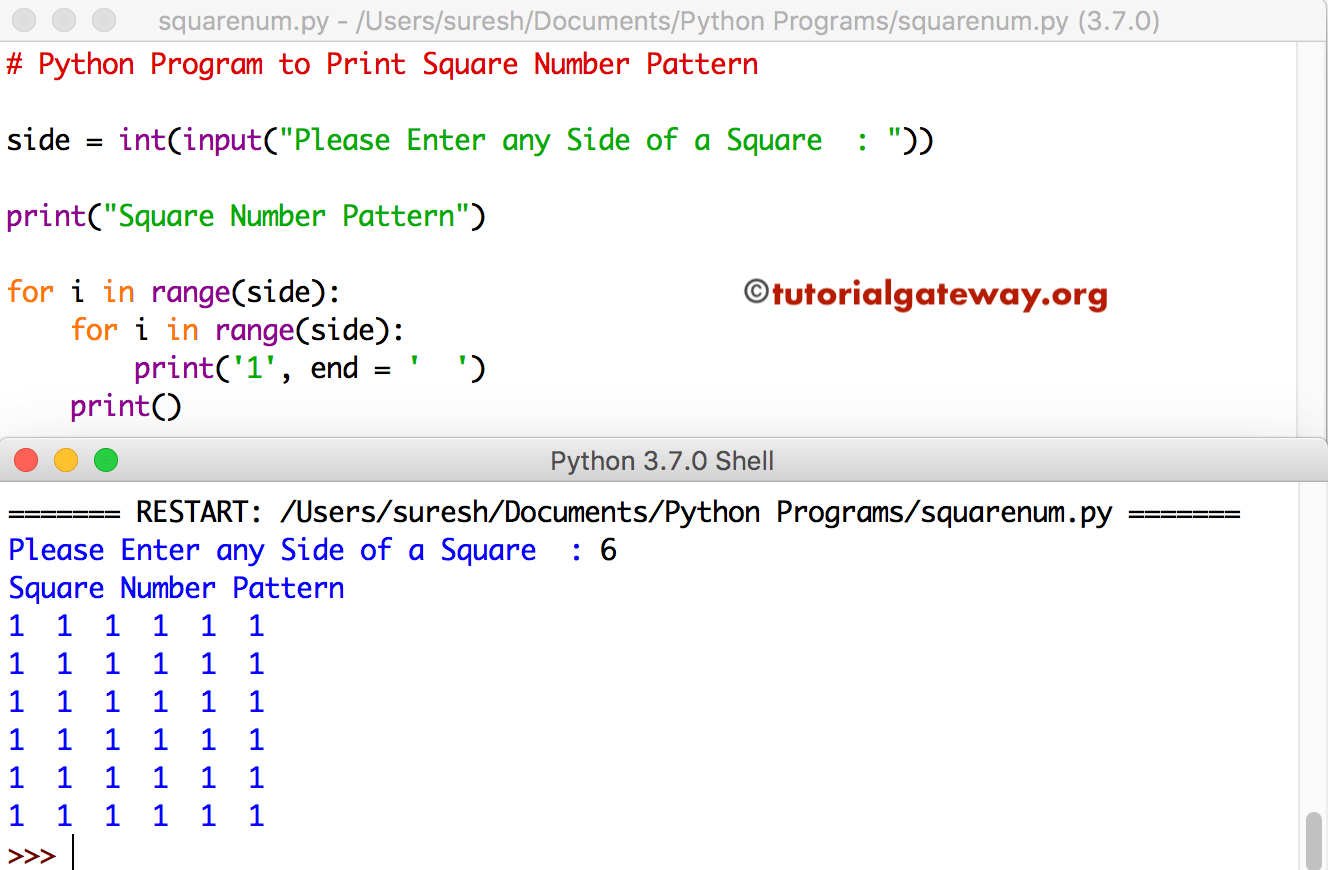 write a query to print the pattern p(20)