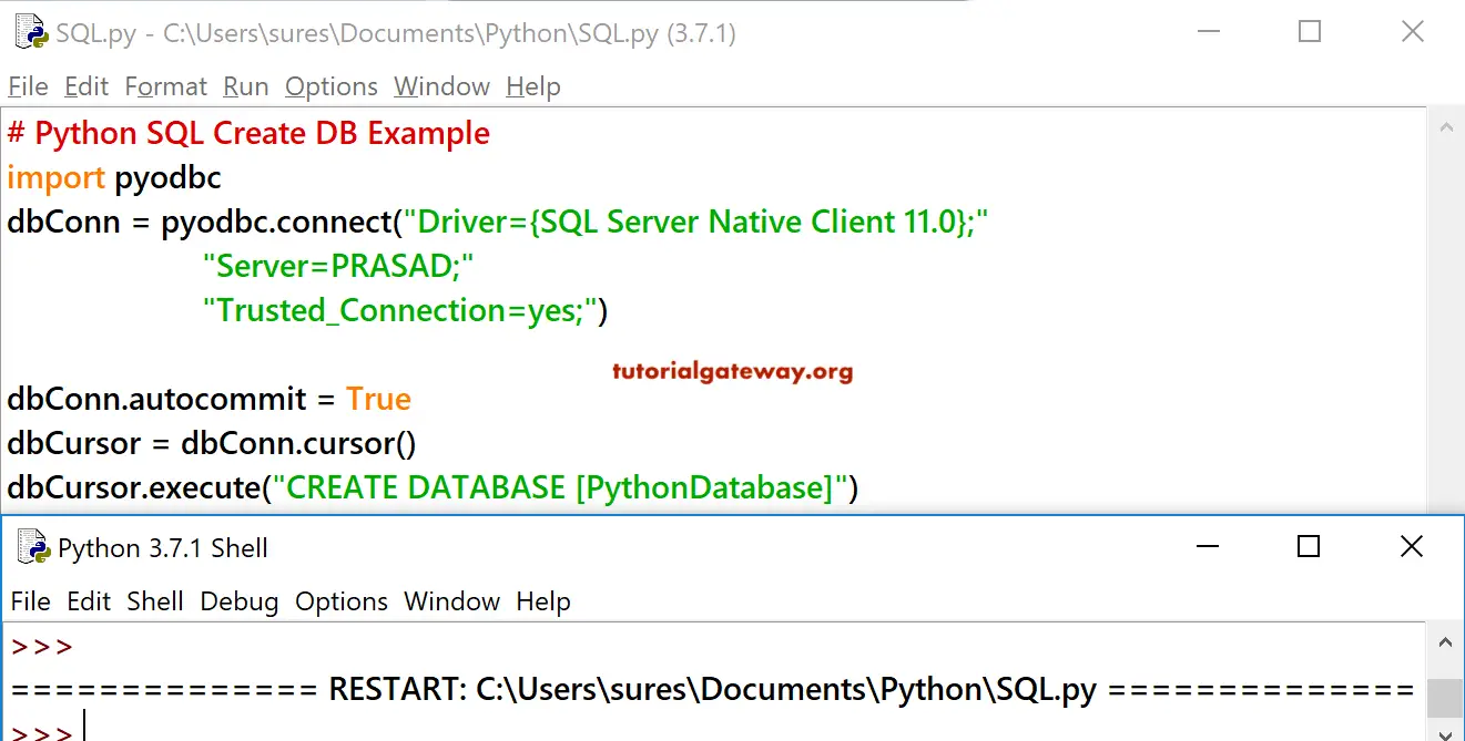Python SQL Create DB 3