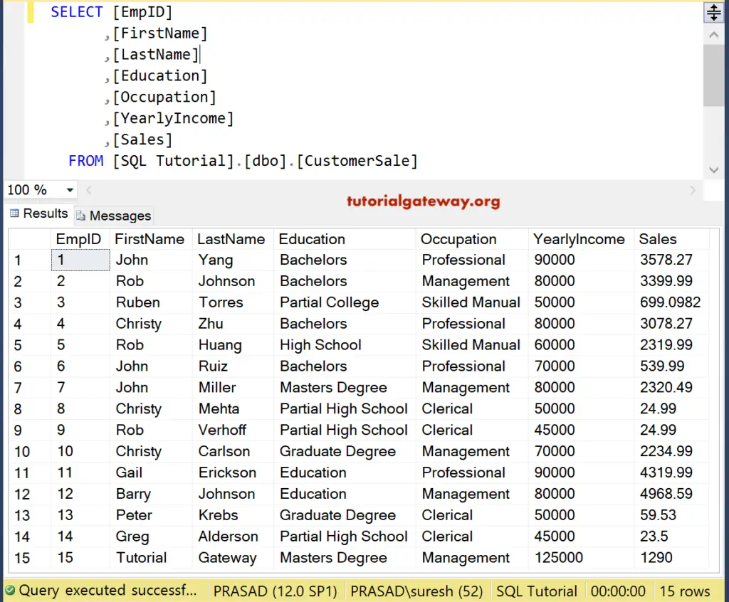 Python SQL Select Top Example 1