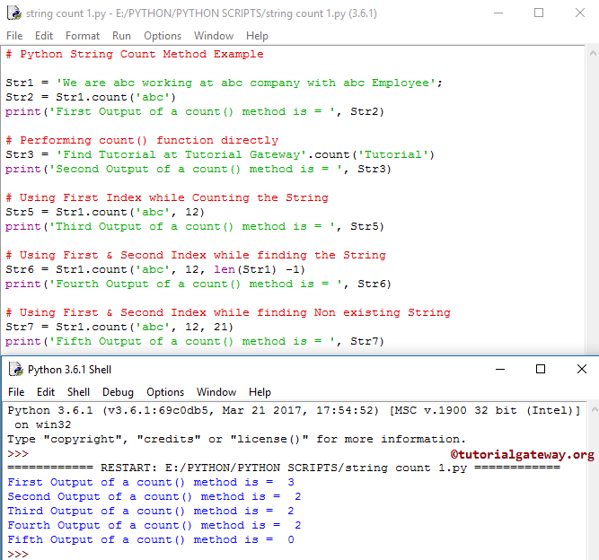 Python String Count Function 1
