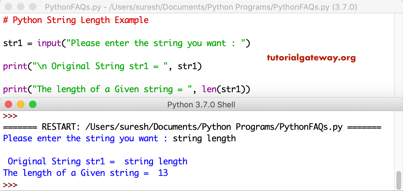 Python String Length 3
