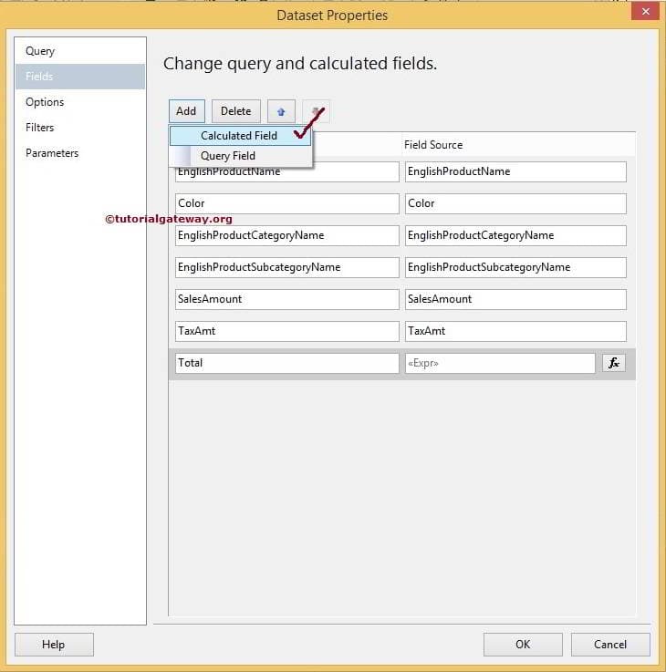 SSRS Calculated Fields 5