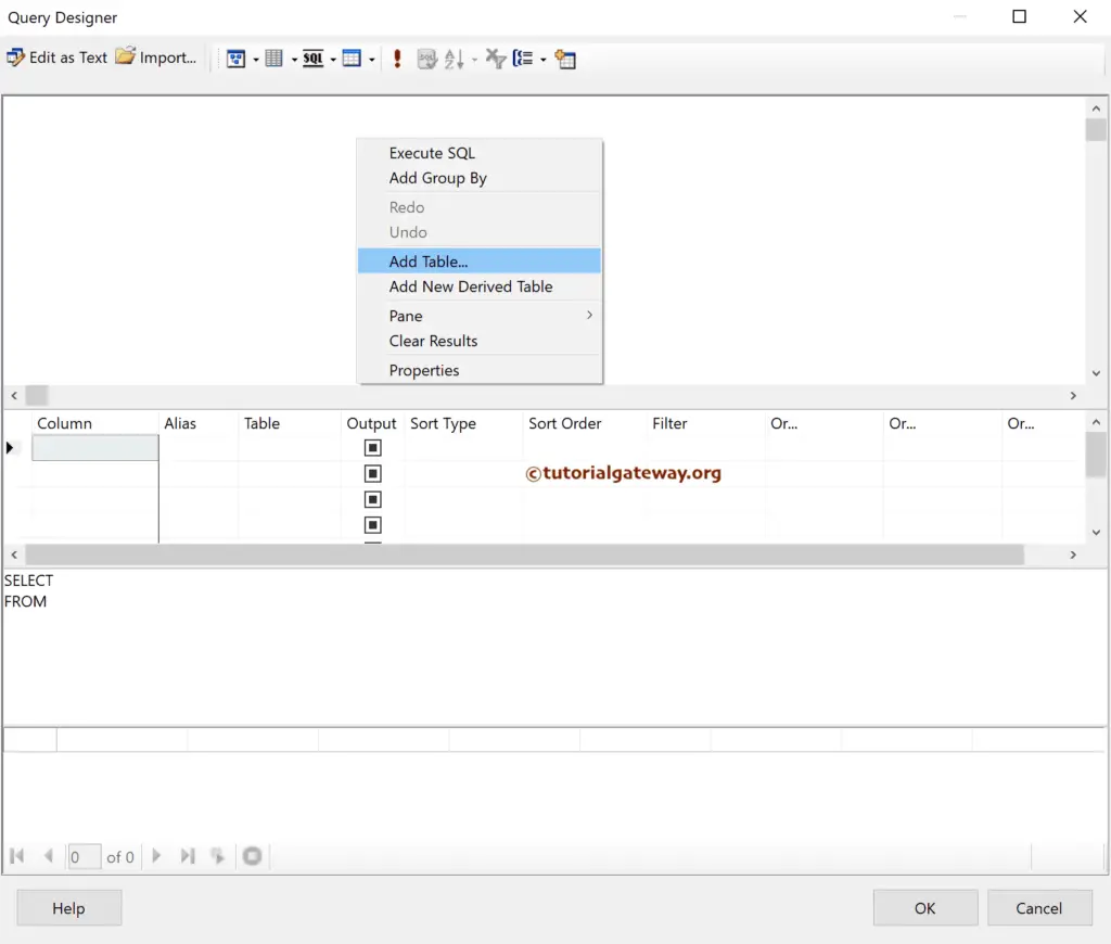 SSRS Query Builder or Designer to add tables in Report Wizard