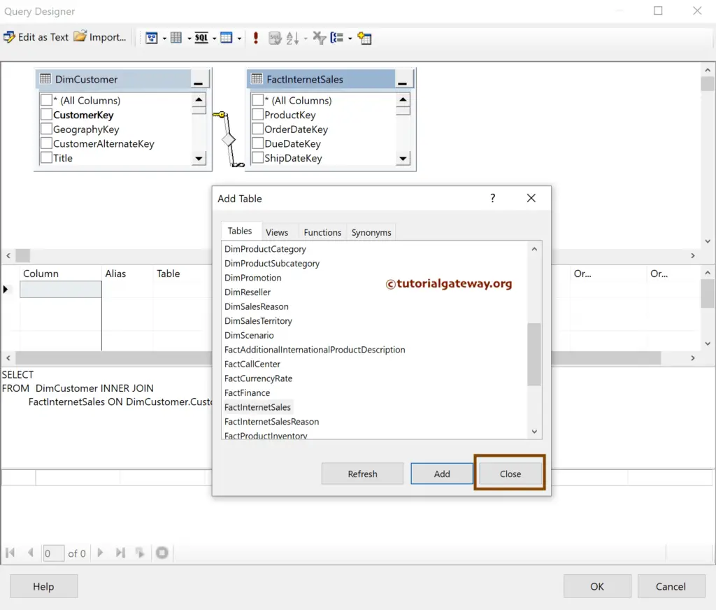 SSRS Query Builder or Designer to select multiple tables in Report Wizard