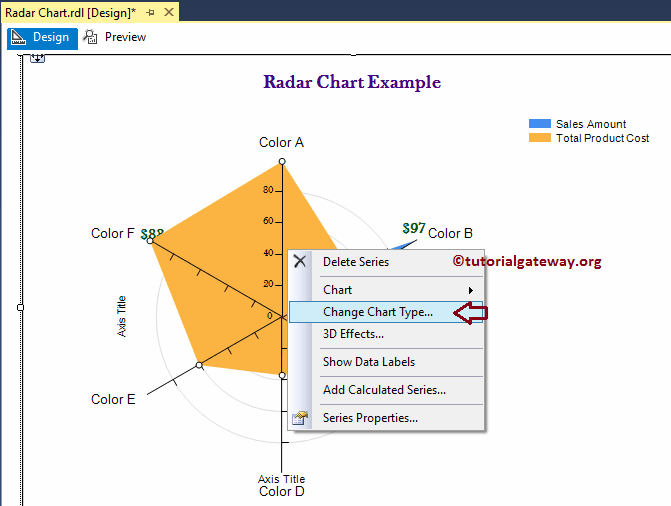 Change Radar Chart Type