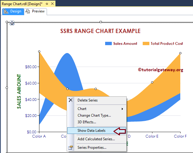 Show Range Chart Data labels