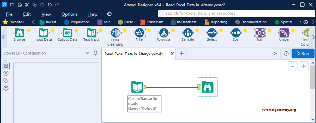 Read Excel File in Alteryx 9