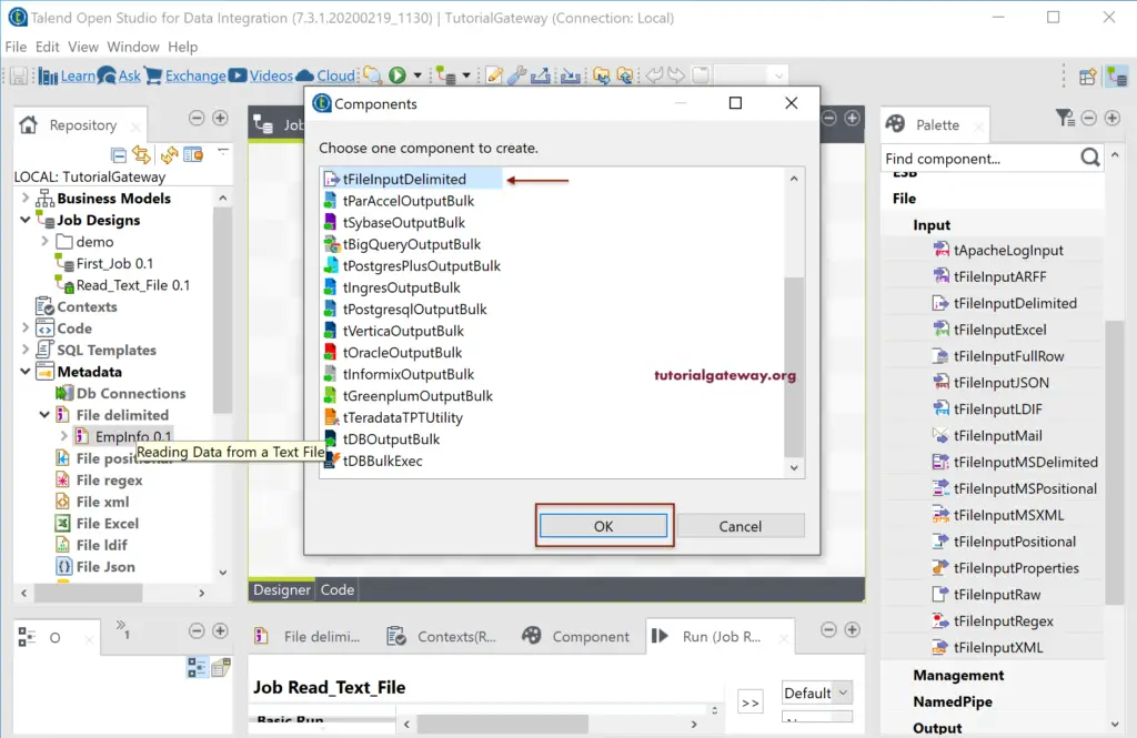 Read Text File in Talend 12
