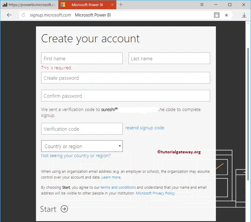 Create Your Account 3