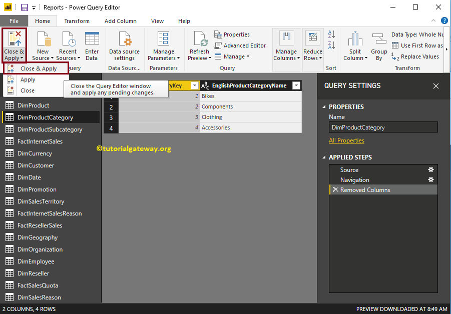 Remove Columns from Tables in Power BI 13