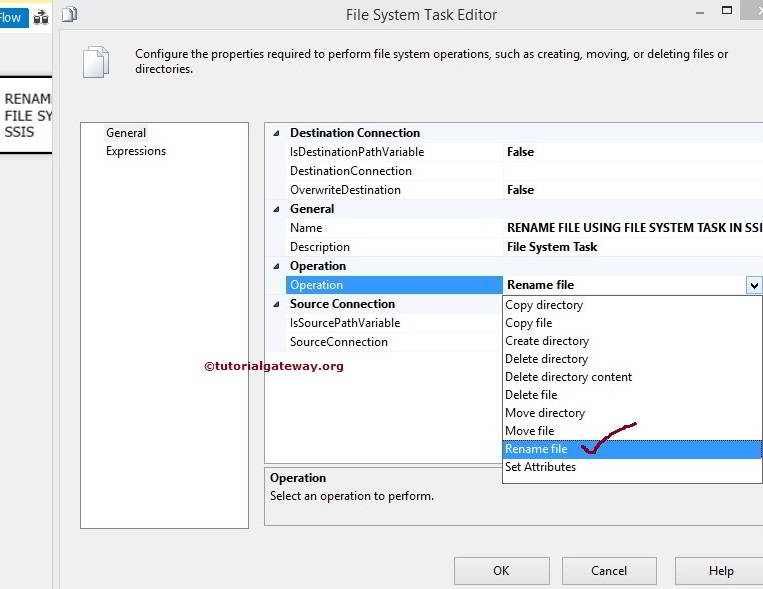 Rename FIle Using File System Task in SSIS 2
