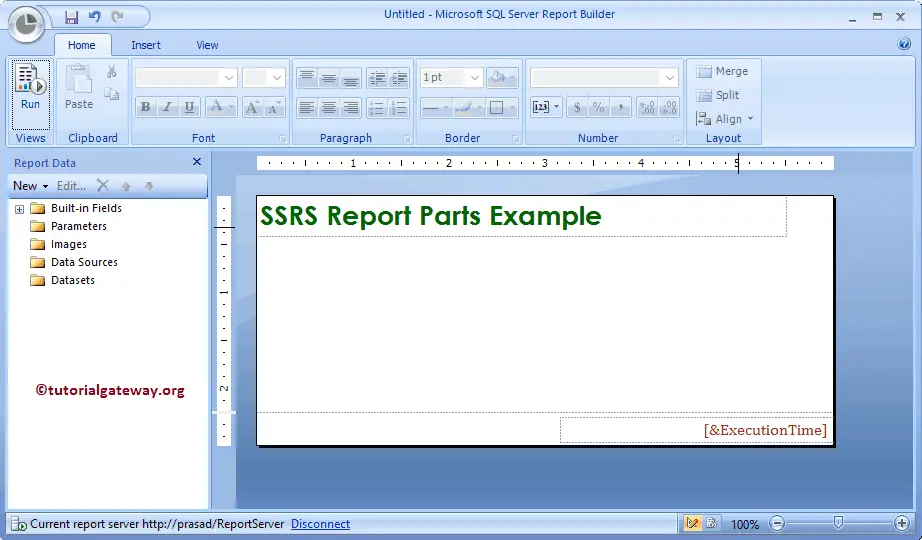 Sample Blank Report