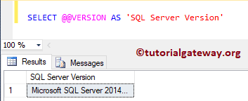 SQL @@VERSION 1