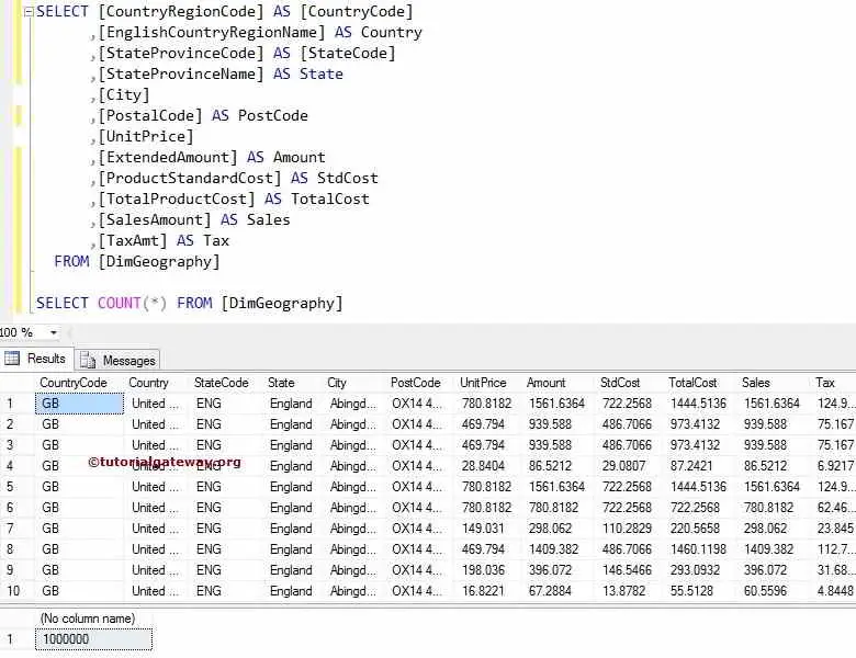 SQL Server BULK INSERT Example 6