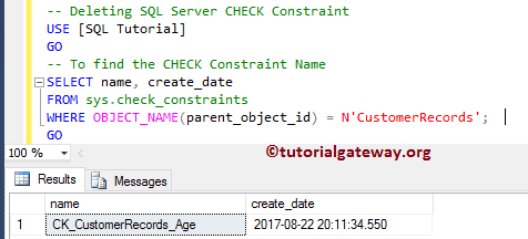 SQL Check Constraint 25