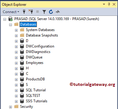 Open Object Explorer to View 8