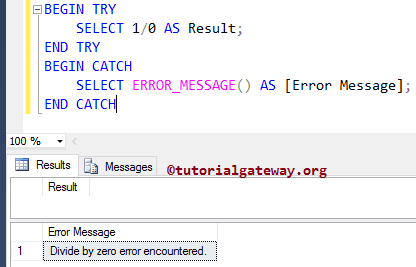 SQL ERROR MESSAGE 3