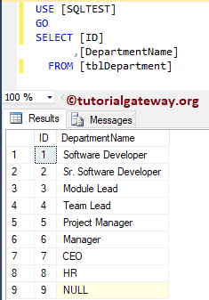 SQL Foreign Key 1