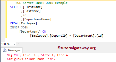 SQL INNER JOIN 9