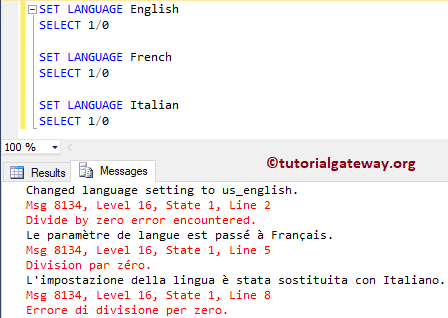 SQL LANGUAGE Example 2
