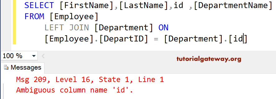 SQL LEFT JOIN Example 2