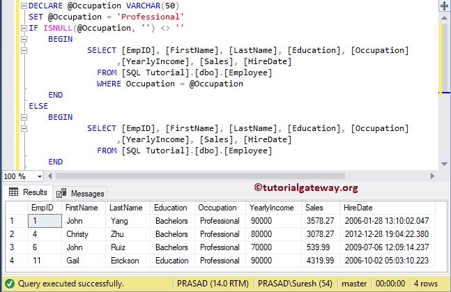 SQL Query to Select All If Parameter is Empty or NULL 18