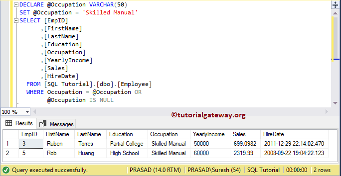 SQL Query to Select All If Parameter is Empty or NULL 9
