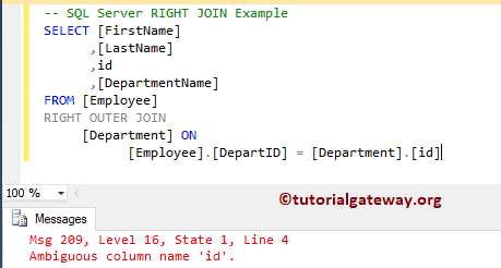 SQL RIGHT JOIN Example 2