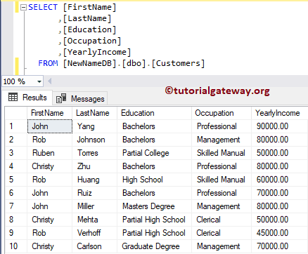SQL Rename Column 1