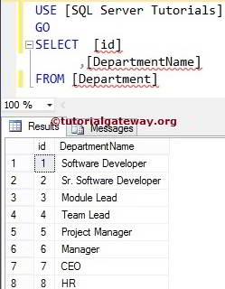 SQL SELECT INTO Statement 5
