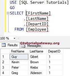 SQL SELECT INTO Statement 7