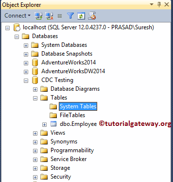 Removes generated system tables by Change Data Capture 20