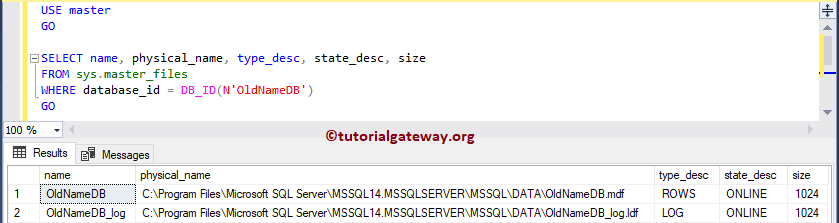 Create Database in SQL Server