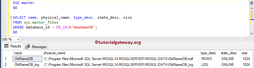 Create Database in SQL Server