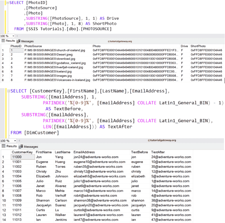SQL SUBSTRING Function Sql substring function