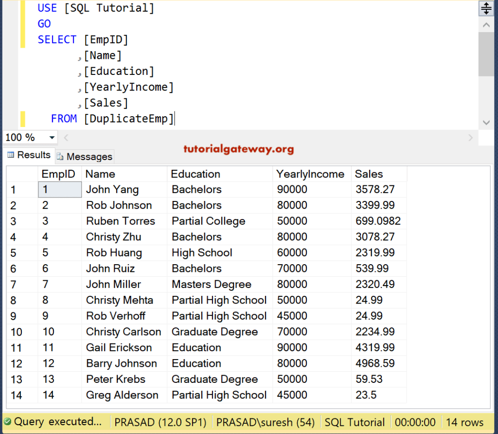 SQL Union Select into Statement 15