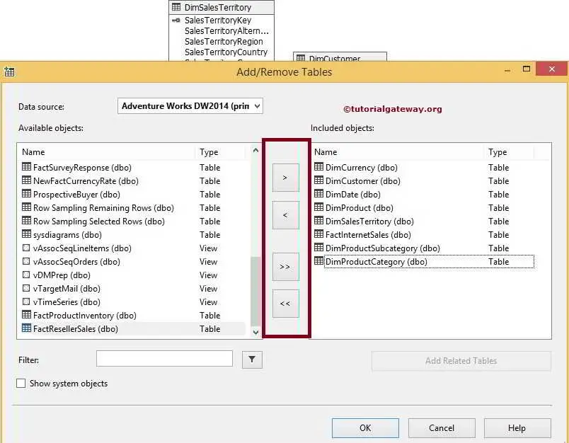 SSAS Add or Remove Tables From Data Source View 4