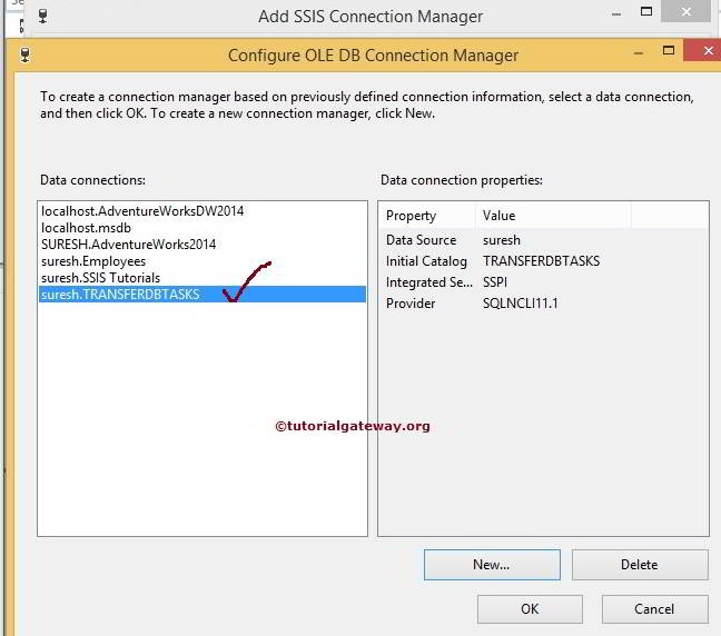 ADO Connection Manager in SSIS 8