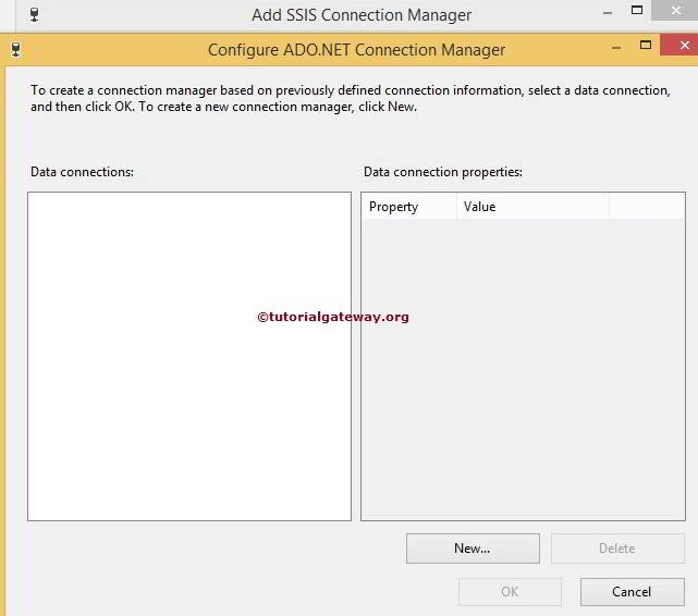 ADO.NET Connection Manager in SSIS 4