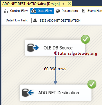 SSIS ADO.NET Destination 8