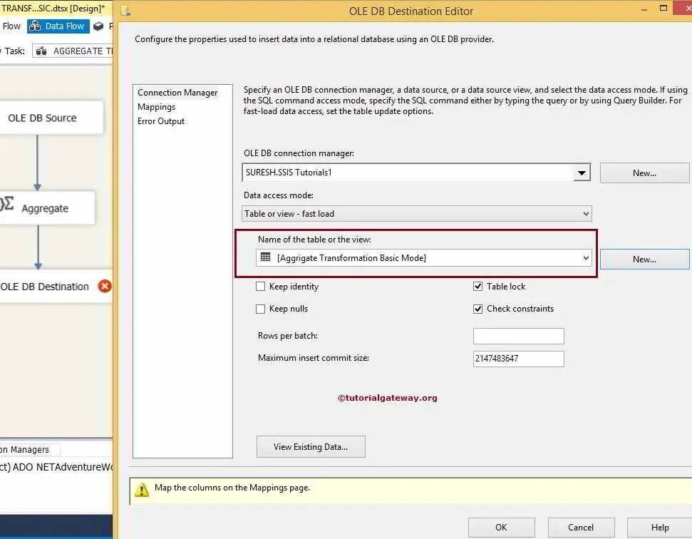 Aggregate Transformation in SSIS Basic Mode 8