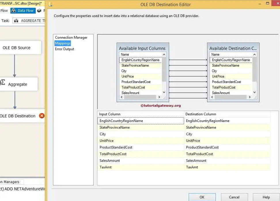 Aggregate Transformation in SSIS Basic Mode 9