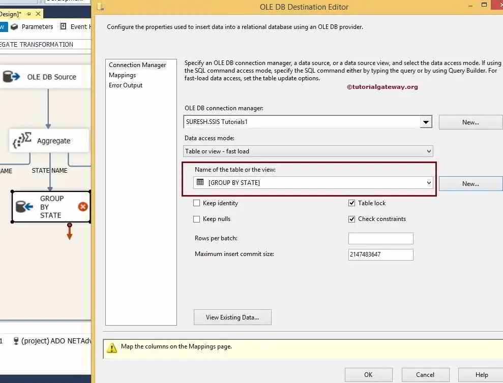 Aggregate transformation in SSIS Advanced Mode 14