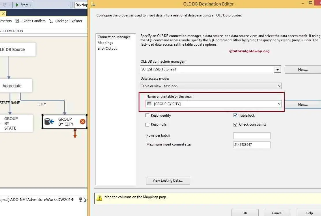 Aggregate transformation in SSIS Advanced Mode 15