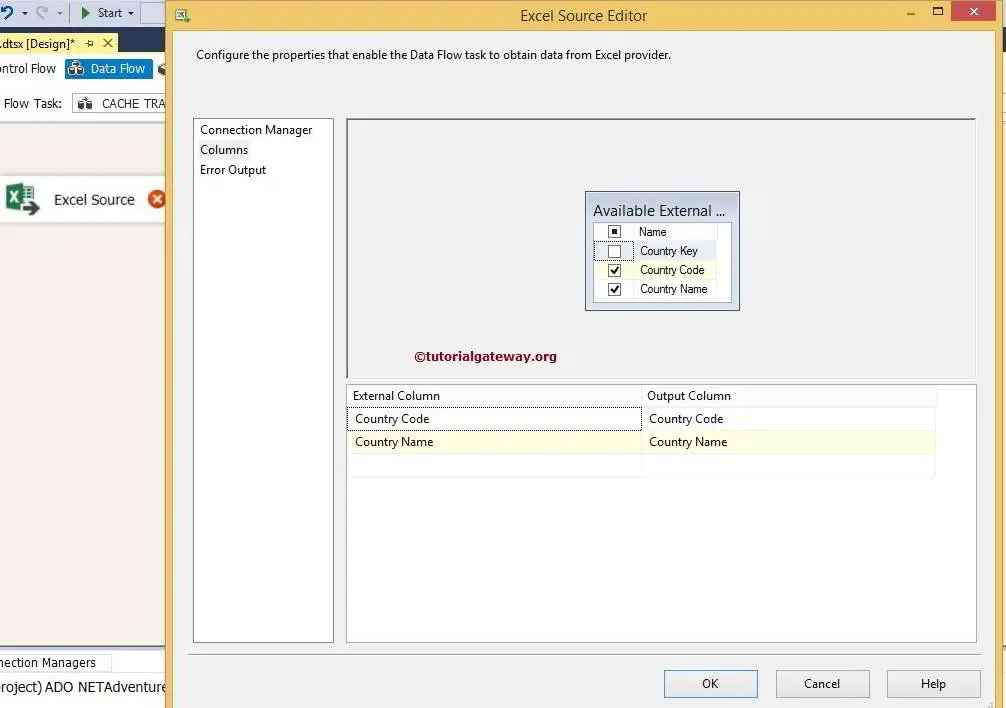 Cache Transformation in SSIS 6