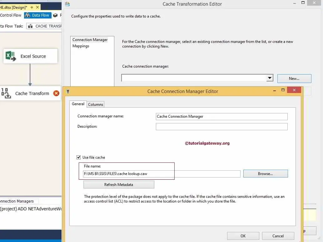 Cache Transformation in SSIS 8
