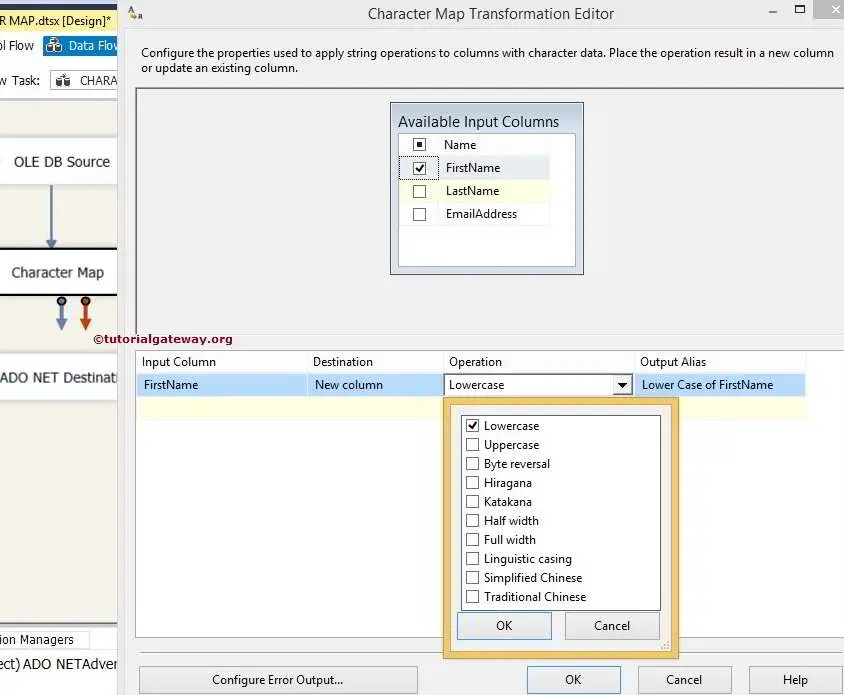 Character Map Transformation in SSIS 5
