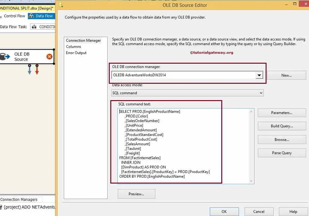 Conditional Split Transformation in SSIS 2