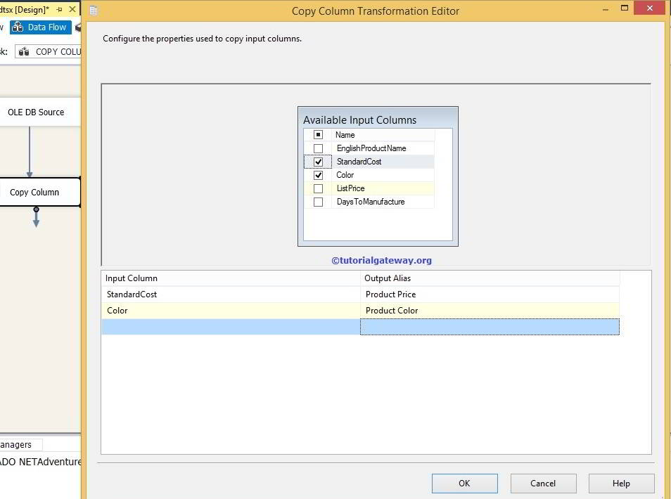 Copy Column Transformation in SSIS 4