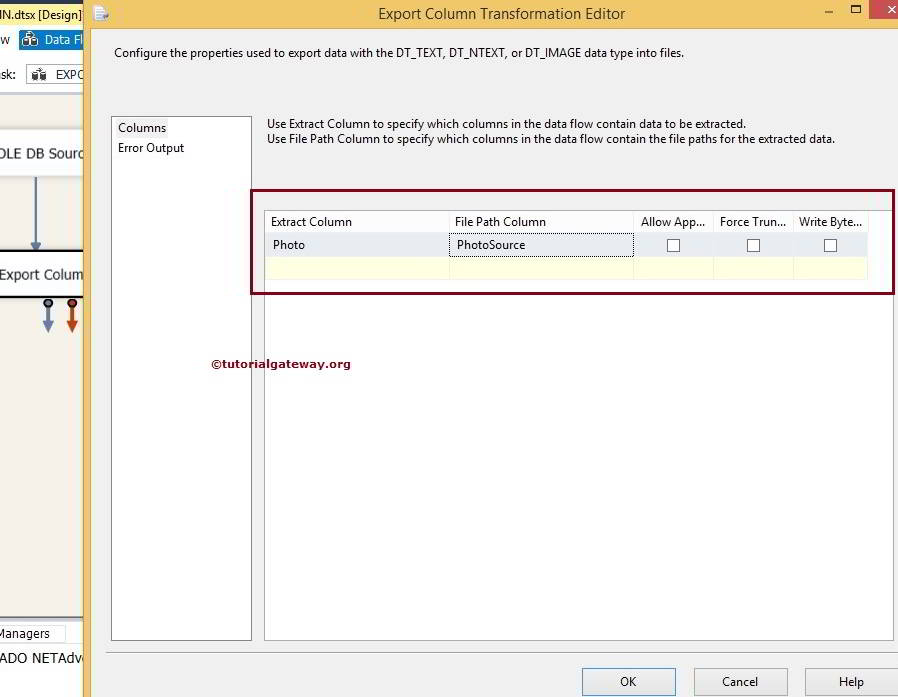 Export Column Transformation in SSIS 4